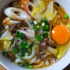 しめじ白菜うどん